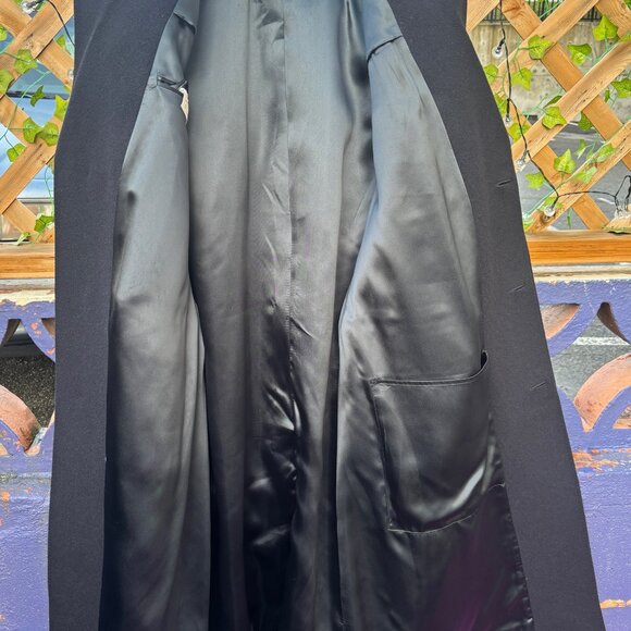 VINTAGE Aquascutum Cashmere Wool Coat/ Overcoat — 40/Medium/Large Made in Canada - Picture 12 of 14